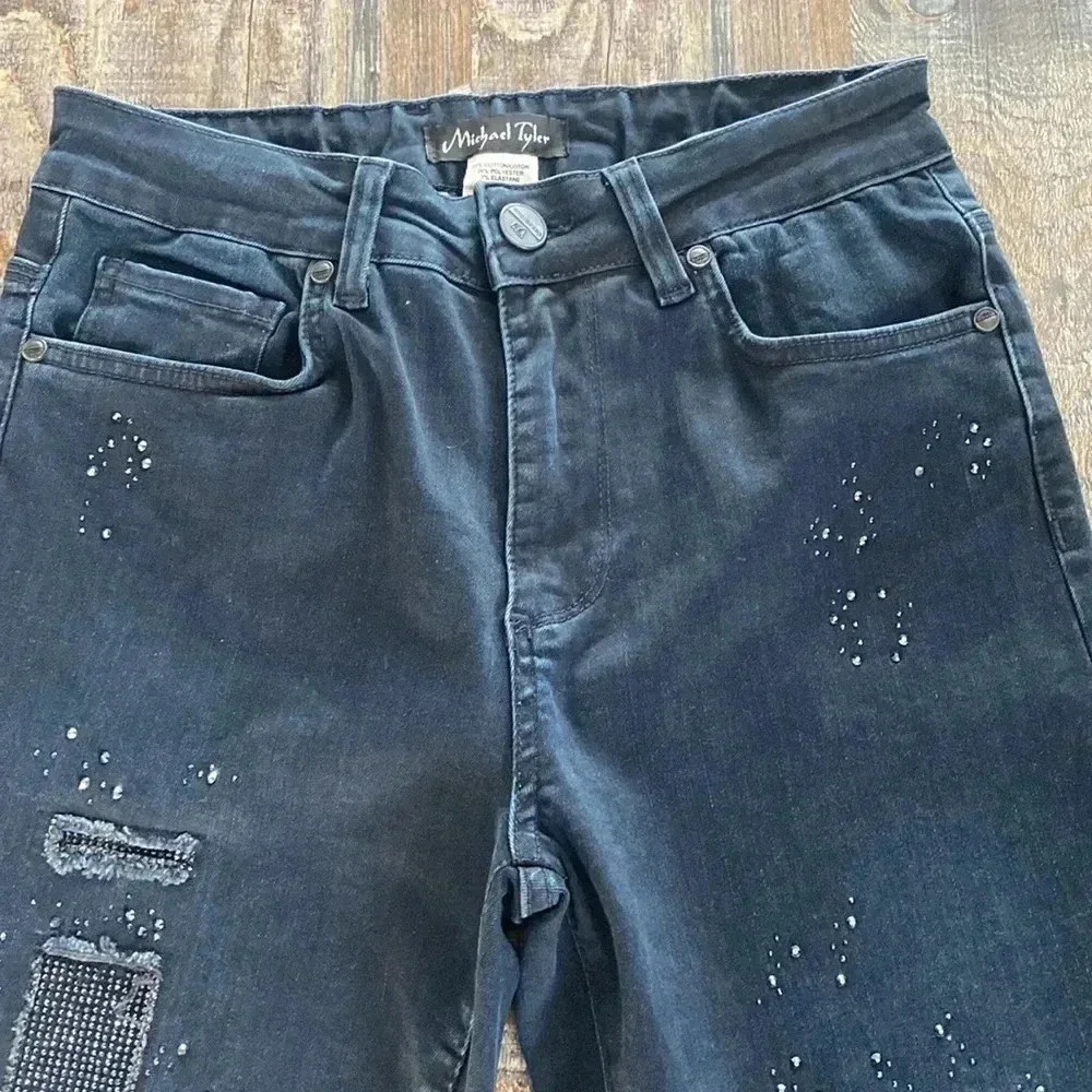 Michael Tyler |  Rhinestone Bling Jeans - Picture 4 of 8